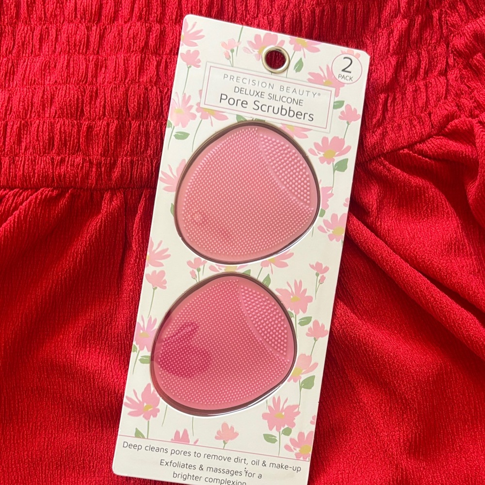 Precision Beauty Deluxe Silicone Pore Scrubbers - Pink (2 Pack)